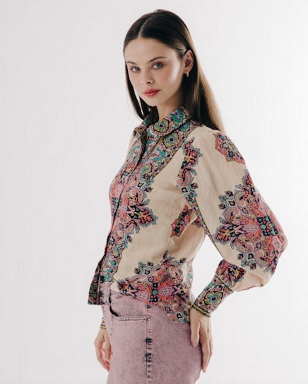 Calla Top Martine Med Print