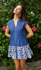 Mackenzie Dress Blue Porto