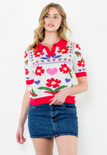 Load image into Gallery viewer, Kimbrell Collared Knit Multi