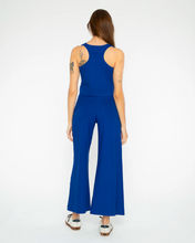 Load image into Gallery viewer, Ponte Knit Wide Leg Pant Cobalt