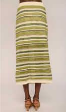 Load image into Gallery viewer, Waverly Knit Skirt Space Dye Green