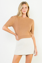 Load image into Gallery viewer, Ember Short SLV Knit Beige