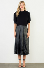 Load image into Gallery viewer, Ember Short SLV Knit Black