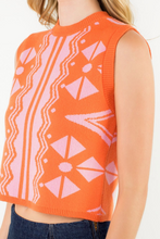 Load image into Gallery viewer, Janie Placed Print Knit Sorbet