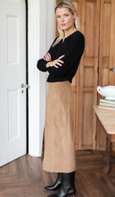 Load image into Gallery viewer, Pencil Skirt Camel Suede