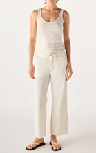 Load image into Gallery viewer, Easy Drawstring Slouch Crop Bone