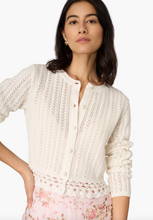 Load image into Gallery viewer, Lilbeth Pointelle Cardigan Macadamia