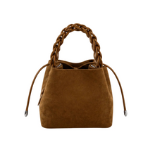 Load image into Gallery viewer, Suede Hadley Bag Light Brown
