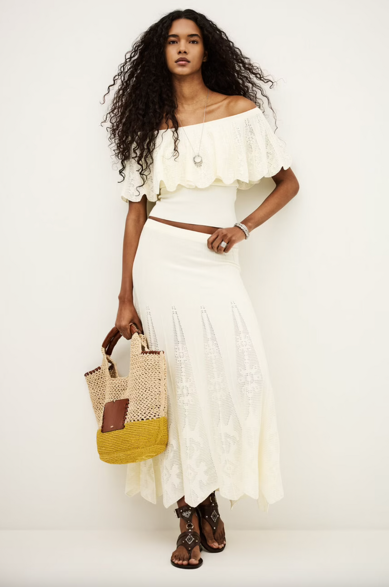 Serta Skirt Ecru – Shea Davis Boutique