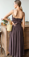 Load image into Gallery viewer, Smocked Maxi Skirt Vintage Chest Linen