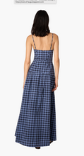 Load image into Gallery viewer, Palermo Dress Navy Plaid