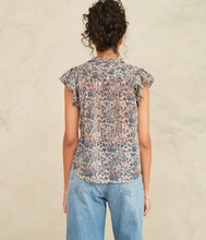 Load image into Gallery viewer, Cass Print Top Indigo Rust