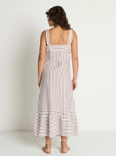 Load image into Gallery viewer, Amalia Midi Dress Praline Stripe