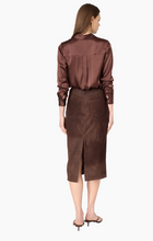 Load image into Gallery viewer, Jodi Suede Skirt Umber