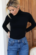Load image into Gallery viewer, Little Turtleneck Black