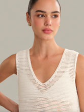 Load image into Gallery viewer, Rosa V Neck Mesh Tank