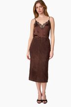 Load image into Gallery viewer, Jodi Suede Skirt Umber