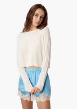 Load image into Gallery viewer, Lesley Cropped Sweater Macadamia