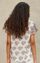Load image into Gallery viewer, Stella Print Top Ecru Rust