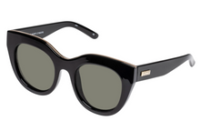 Load image into Gallery viewer, Air Heart Black/Gold Sunnies