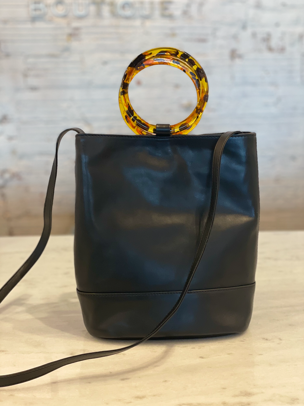 Bucket Bag Tortoise/Black