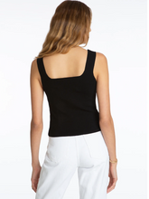 Load image into Gallery viewer, Square Neck Tank Black
