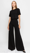 Load image into Gallery viewer, Ponte Knit Wide Leg Pant Black