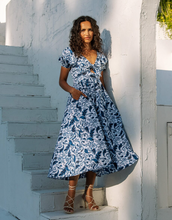 Load image into Gallery viewer, Reza Midi Dress Azulejo