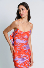Load image into Gallery viewer, Reggy Dress Orange Chinoiserie