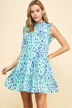 Load image into Gallery viewer, Tonia Tiered Dress Spotted Mint
