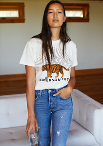 Emerson Fry Tiger Tee - Ivory