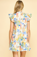 Load image into Gallery viewer, Athena Dress Motif Blue