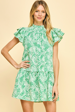 Load image into Gallery viewer, Grady Abstract Mini Dress Apple