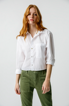 Load image into Gallery viewer, Ruth Crop Shirt White