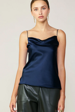Load image into Gallery viewer, Parker Silk Cami Navy