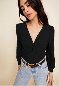 Kalani Twisted Party Top Black