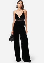 Load image into Gallery viewer, Rylie Velvet Pant Black