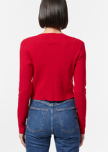 Load image into Gallery viewer, Kimbra Cotton Sweater Scarlet