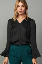 Load image into Gallery viewer, Orley Pleated Cuff Blouse