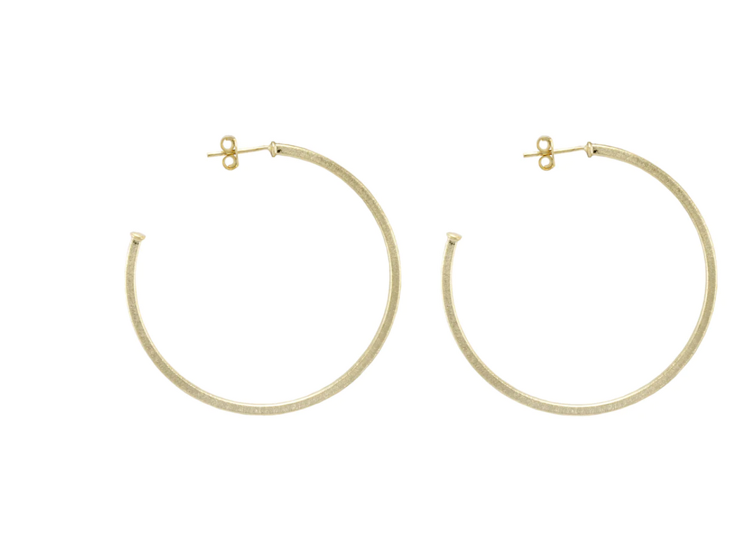 Perfect Hoop Earrings 18K Gold Plated