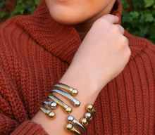 Load image into Gallery viewer, Carsen Rope Cuff Gold