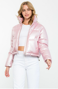 Fiona Pearl Puffer Pink