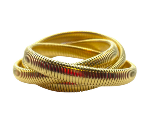 Cobra Twisted Bracelet Gold