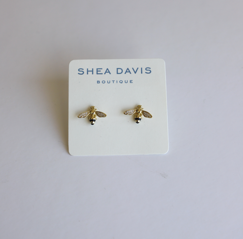 Bee CZ Studs