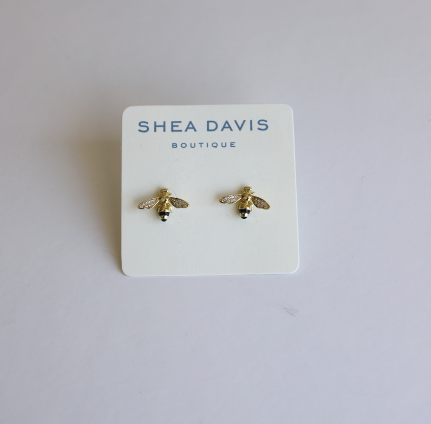 Bee CZ Studs