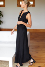 Load image into Gallery viewer, Grecian Keyhole Dress Black