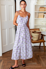 Load image into Gallery viewer, India Button Front Sundress Cora Flower