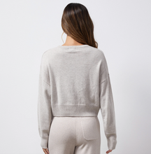Load image into Gallery viewer, Wool Cashmere Crew Neck Sweater Oatmeal